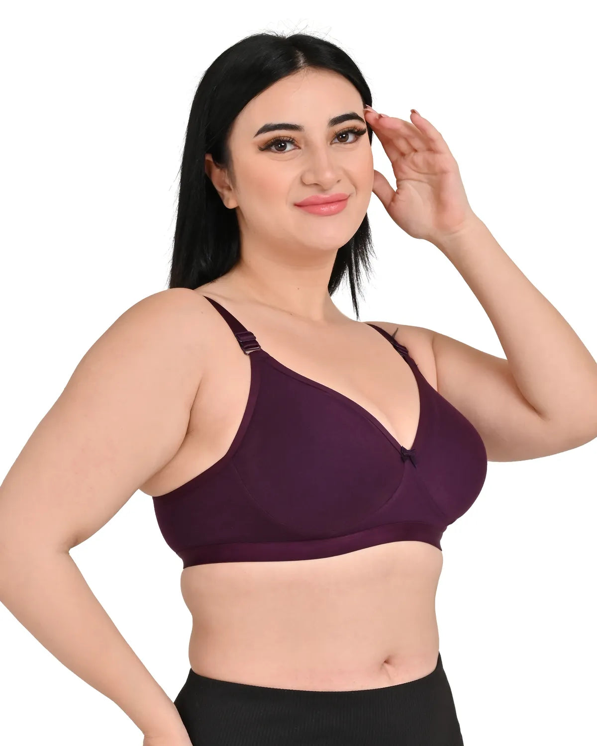 Women's Girls Seamless Non Padded Bra Multicolor ( Pack of 3 )