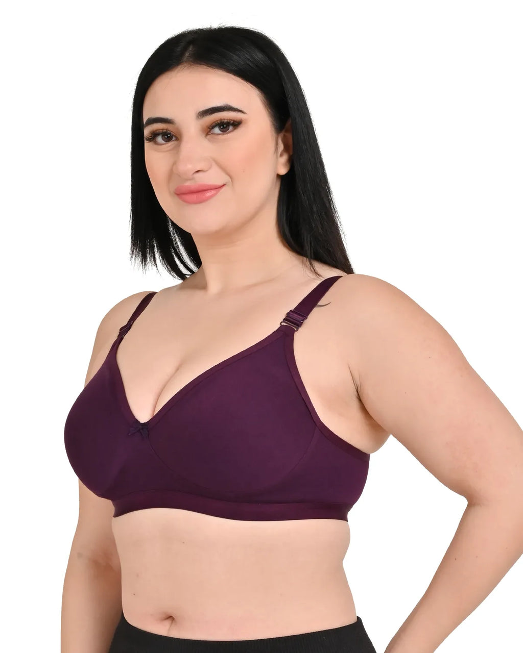Women's Girls Seamless Non Padded Bra Multicolor ( Pack of 3 )